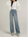 Fashion Personality Wide Leg Jeans For Women