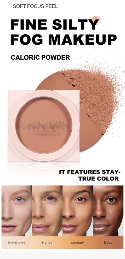 Finishing Powder Invisible Pore Waterproof Sweat-proof Wet And Dry Matte Powder Cake Makeup