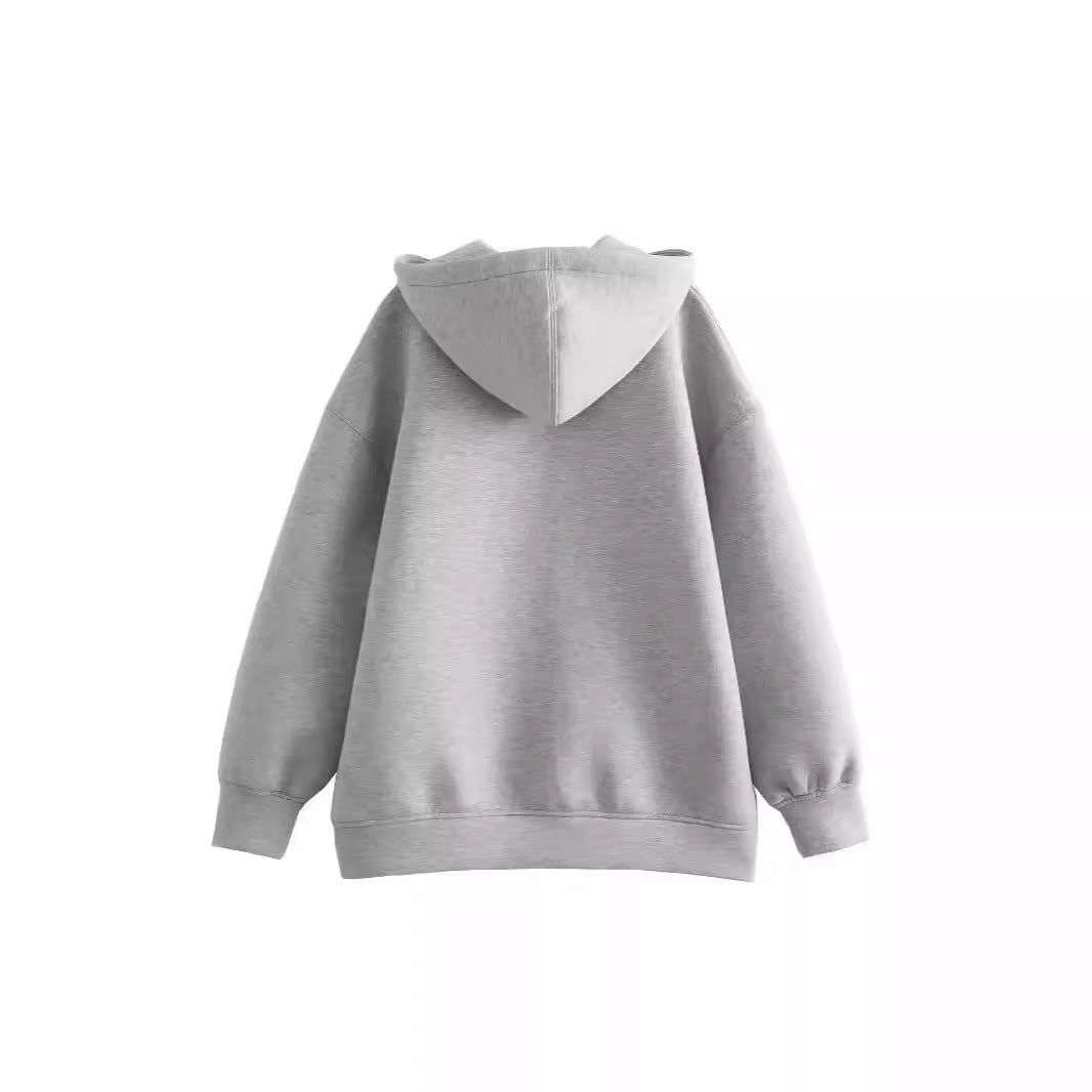 Women's Hooded Long Loose Cardigan Sweater