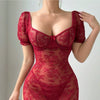 Sexy See-through Lace Sheath Dress