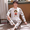 Women Men Pajama Sleepwear Long Sleeve