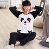 Women Men Pajama Sleepwear Long Sleeve