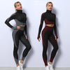 3PCS Yoga Set Seamless Sport Set Women Gym Clothing Leggings Women Crop Top GySports Bra Women Fitness m Set Womens Outfits Tracksuit