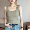 Spring And Summer New Wide Shoulder Vest For Women Big U-neck