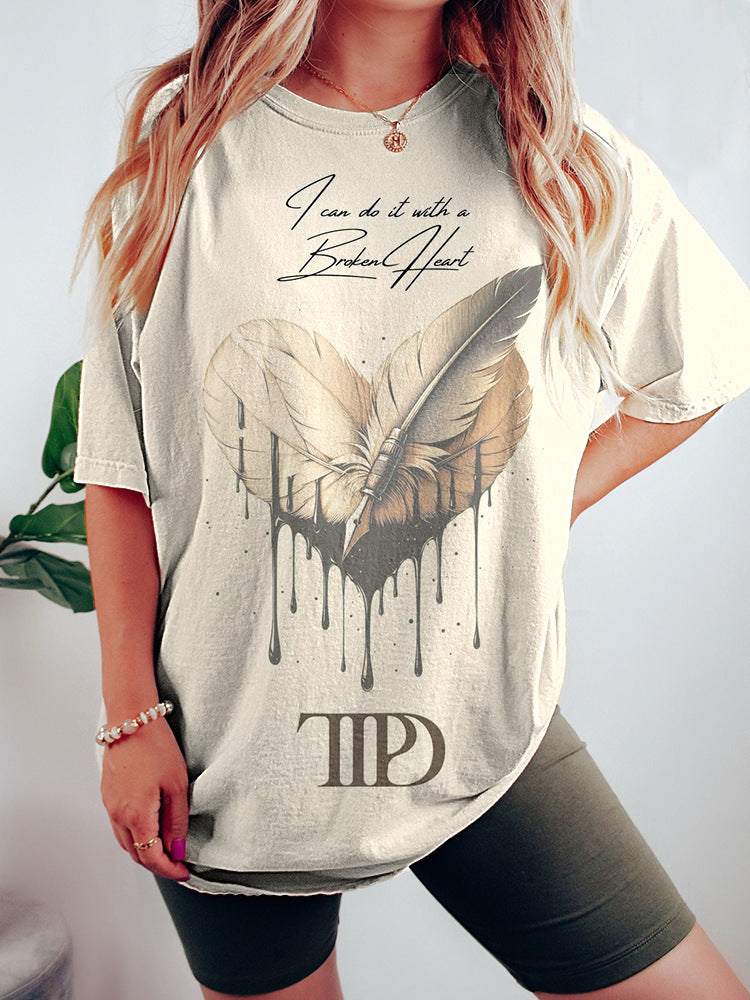 Digital Printing Casual Trend Casual T-shirt