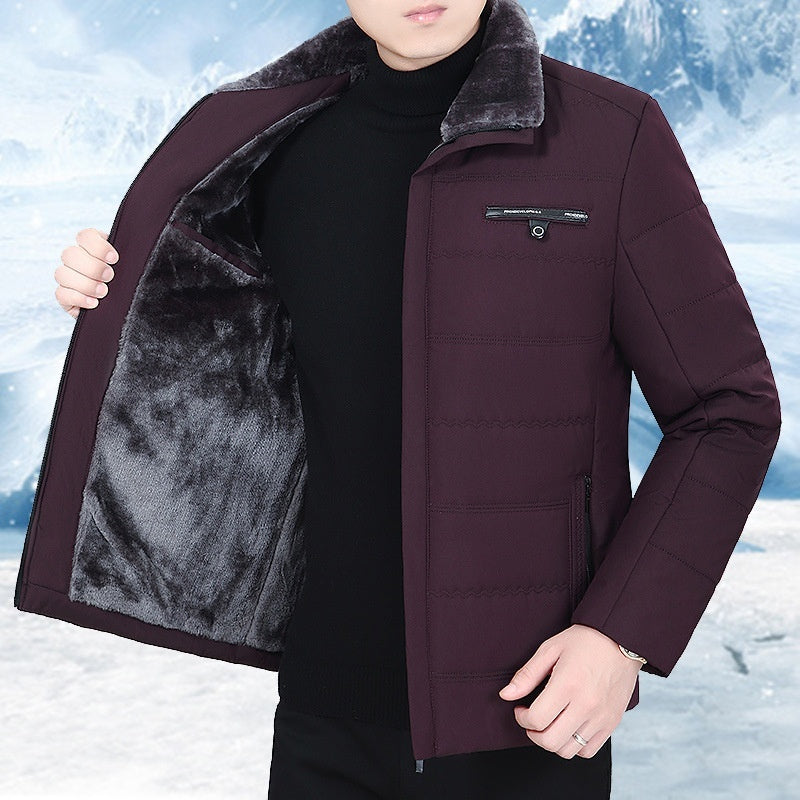 Men's Fleece Lined Coat Winter Clothing