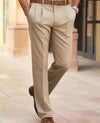 Men's Casual Suit Pants Fashion Trousers Mid Waist Straight Long Pants For Office Business Formal