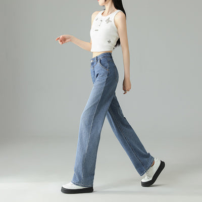 Fashionable Narrow Wide-leg Jeans For Women
