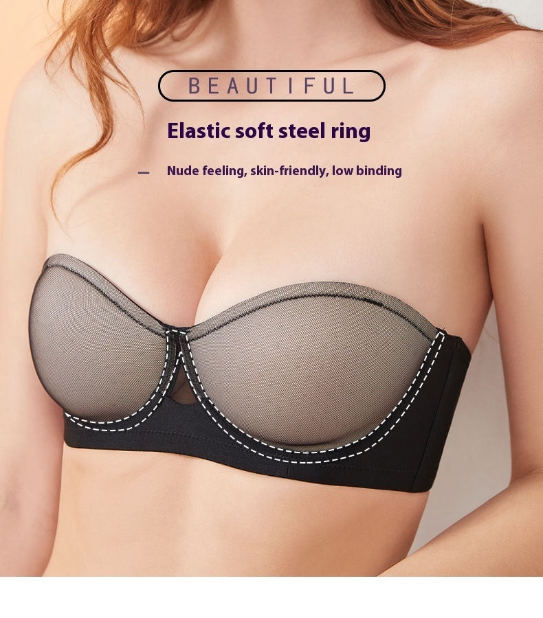 Fashion Women's Glossy Surface Without A Scratch Bra