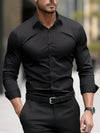 Men's Pigment Business Casual Long Sleeve Shirt