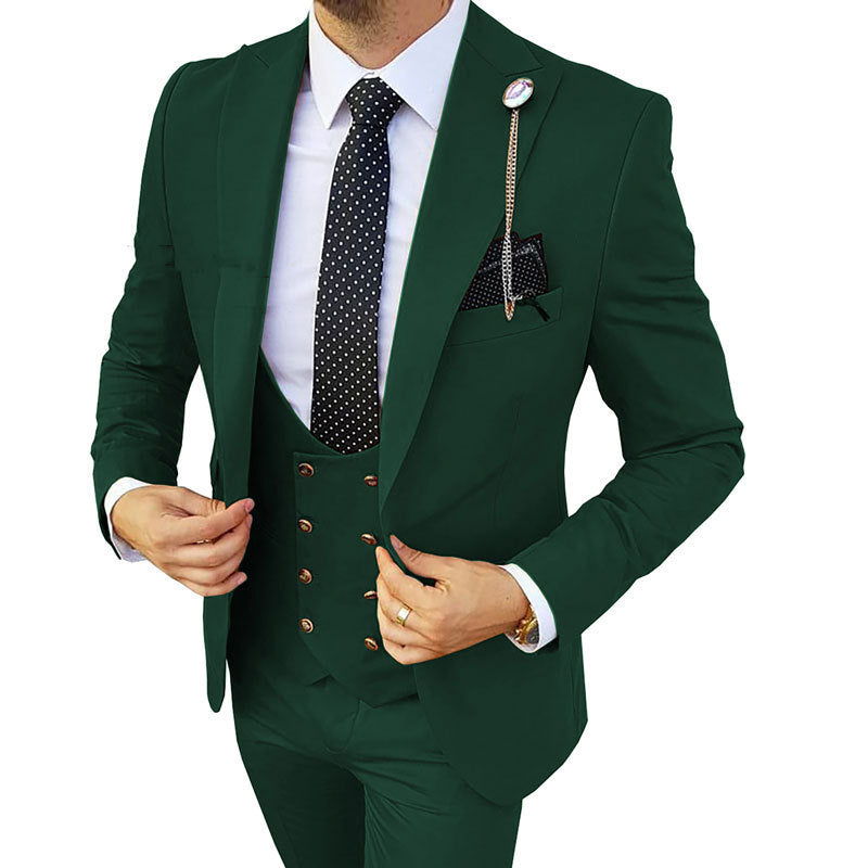 Fashion Men's Three Piece Suit Appear Thin