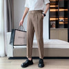 Draping Cropped Small Suit Pants Men