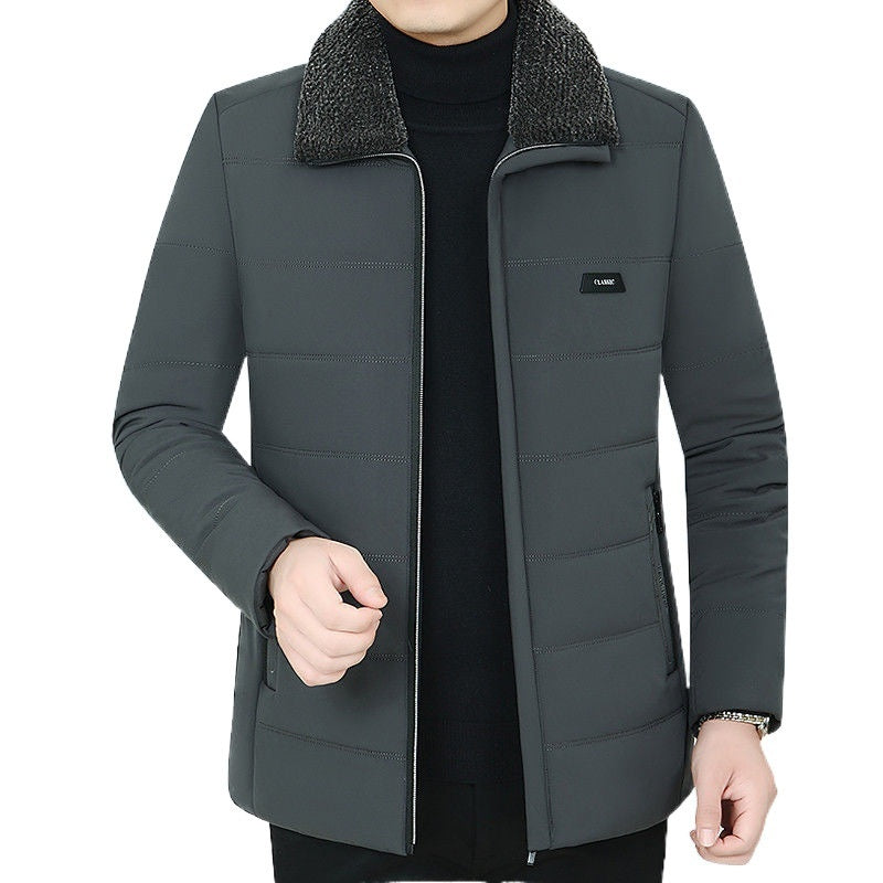 Men's Fleece Lined Coat Winter Clothing