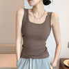 Spring And Summer New Wide Shoulder Vest For Women Big U-neck