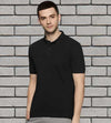 Polycotton  Solid Half Sleeves Polo Neck T-Shirt