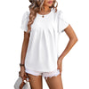 European And American Women's Clothing Casual V-neck Chiffon Shirt