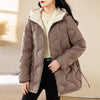 Winter Disposable Cotton-padded Coat For Women Padded Down Jacket Korean Style Mid-length Warm Jacket For Women