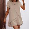 Women's 2-Piece Summer Lounge Set, Casual Short Sleeve Top And Shorts Matching Outfit