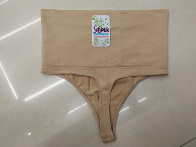 Belly - in buttocks exposed pp thong