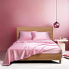 Four-piece Set Of Silk Bedding Sheets And Fitted Sheets