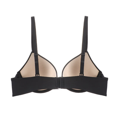 Glossy Push-up Large Bra Soft Steel Ring Adjustable Bra