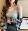 Women's Inner Wear Outer Wear Spring Summer Slim-fit Top Bottoming Shirt