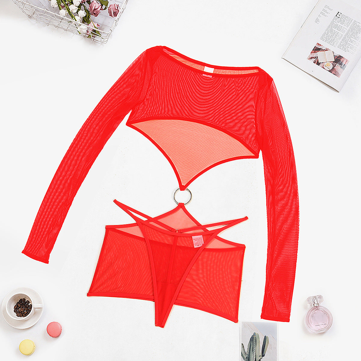 Summer New Comfortable Sheer Mesh Underwear Two-piece