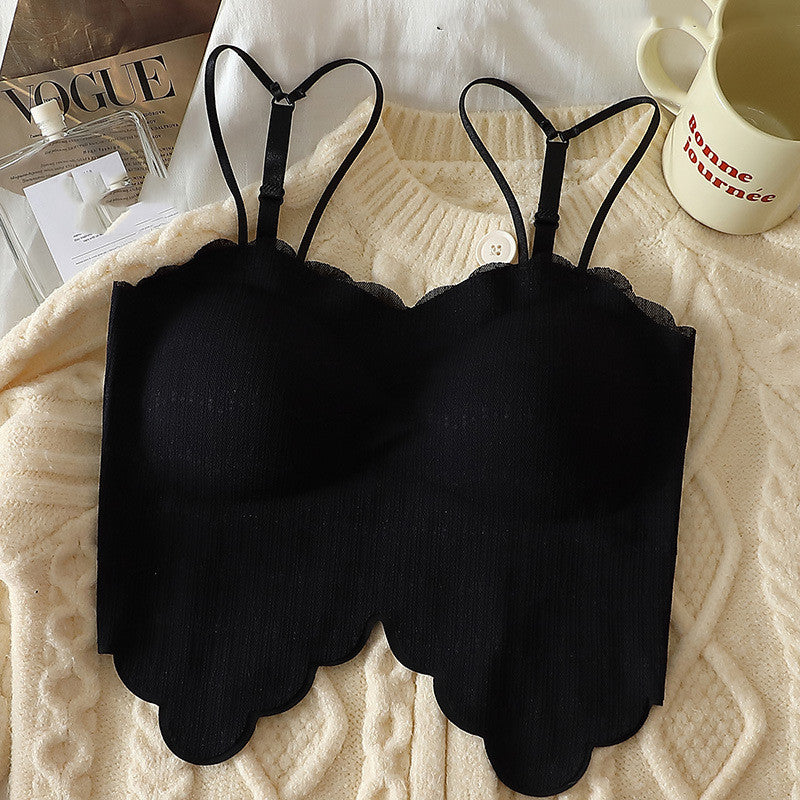 Women's Fashion Suspenders Vest One-piece Bra