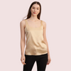 Luxury Spaghetti Strap Silk Camisole Tank Top