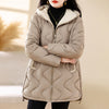 Winter Disposable Cotton-padded Coat For Women Padded Down Jacket Korean Style Mid-length Warm Jacket For Women