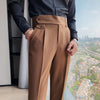 High-grade Slim Fit Draping Effect Pants