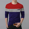 Cotton Color Block Full Sleeves Mens T-Shirt