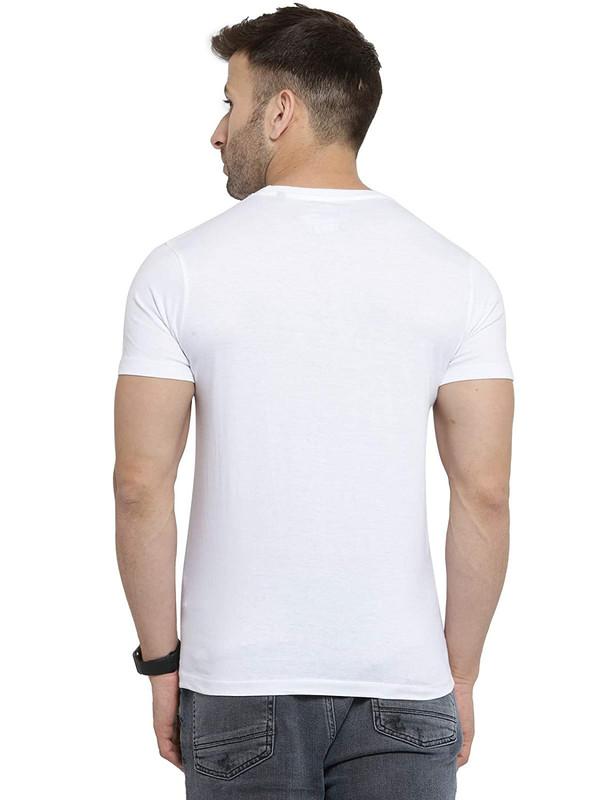 Polyester Printed Half Sleeves Mens Round Neck T-Shirt