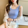 Women's Inner Wear Outer Wear Spring Summer Slim-fit Top Bottoming Shirt