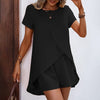 Women's 2-Piece Summer Lounge Set, Casual Short Sleeve Top And Shorts Matching Outfit