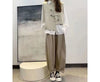 Retro Solid Color Loose And Irregular Sleeveless knitted vest