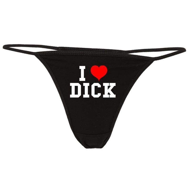 I Love Dick Printed G String Thong