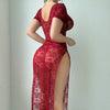 Sexy See-through Lace Sheath Dress