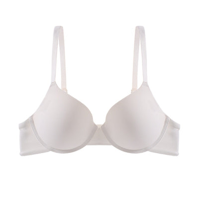 Glossy Push-up Large Bra Soft Steel Ring Adjustable Bra