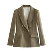 Women's Long-sleeved Lapel Casual Slim-fit Suit Jacket