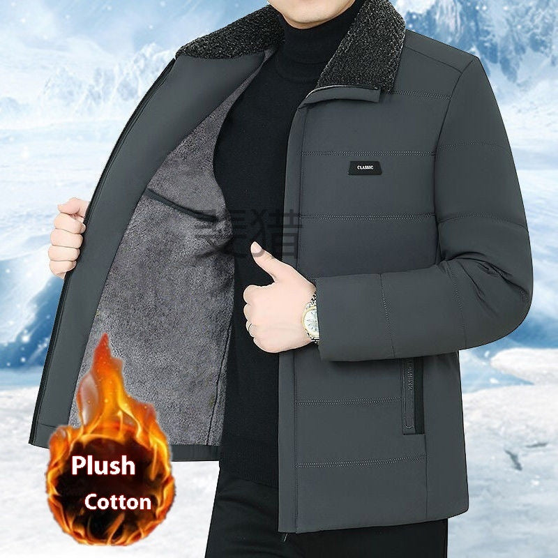 Men's Fleece Lined Coat Winter Clothing