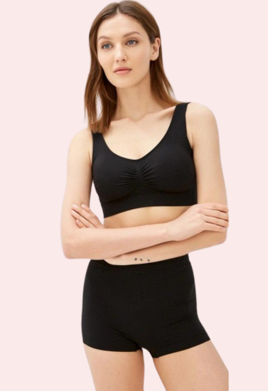 Contrast Medium Support Sports Bra Twin Pack