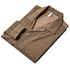 High-grade Cuban Collar Pleated Shirt Men's Long Sleeve