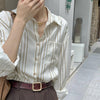 Casual Retro British Striped Handsome Shirt