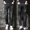 American Retro Heavy High-end Fleece Padded Jeans