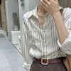 Casual Retro British Striped Handsome Shirt