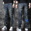 American Retro Heavy High-end Fleece Padded Jeans