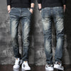 American Retro Heavy High-end Fleece Padded Jeans