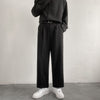 Trendy Wide Leg Drooping Straight Loose Casual Trousers Small Suit Pants Men