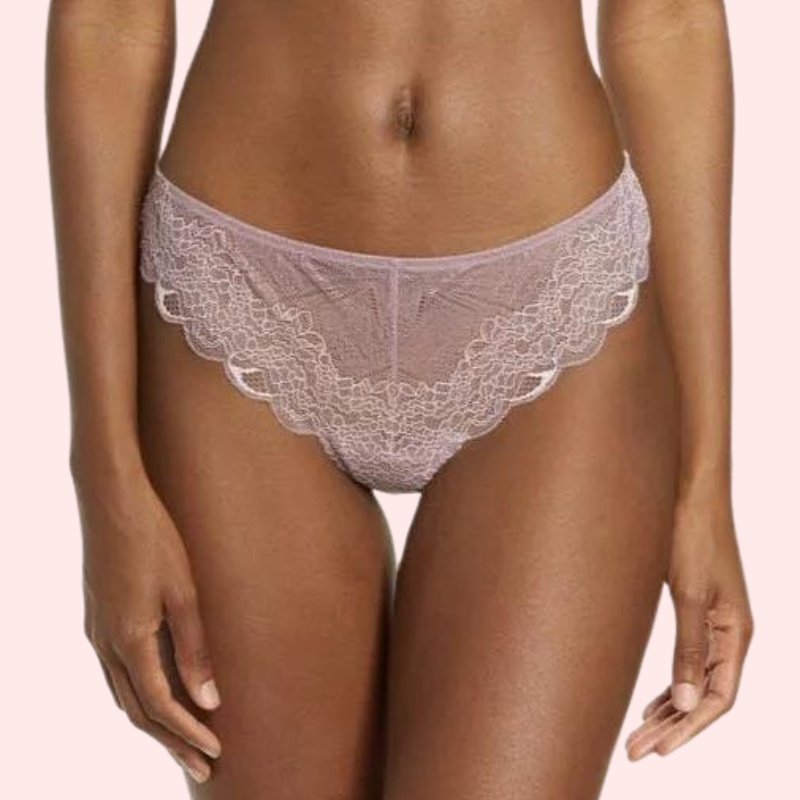 French Daina Ultra Luxury Silk Satin Lace Briefs Gift Box